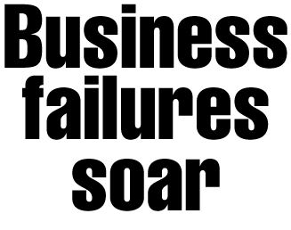 Business failures soar