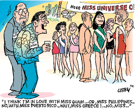 Corky's Hawaii cartoon
