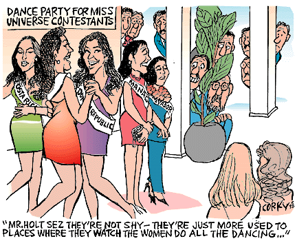 Corky's Hawaii cartoon