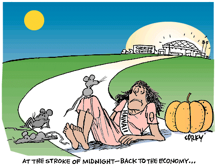 Corky's Hawaii cartoon