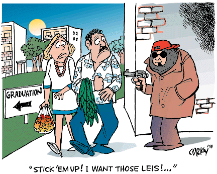 Corky's Hawaii cartoon