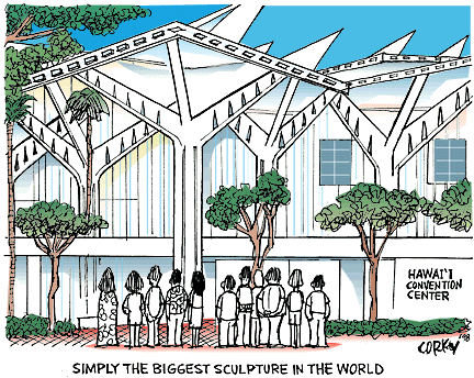 Corky's Hawaii cartoon