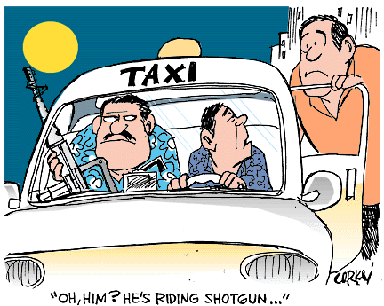 Corky's Hawaii cartoon