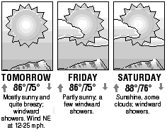 Three-day forecast graphic