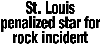 St. Louis penalized star player for incident