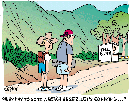 Corky's Hawaii cartoon