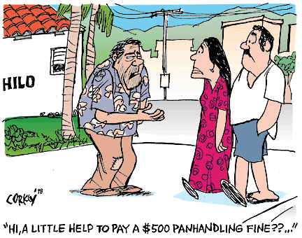 Corky's Hawaii cartoon