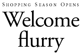 Shopping Season Opens -- A welcome flurry