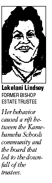 Lokelani Lindsey - Former Bishop Estate Trustee
