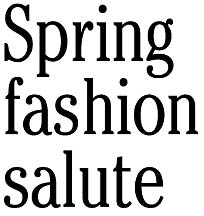Spring fashion salute