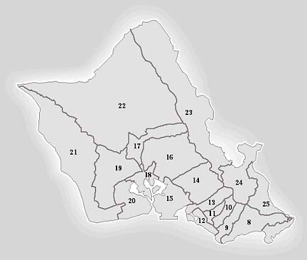 Senate district map