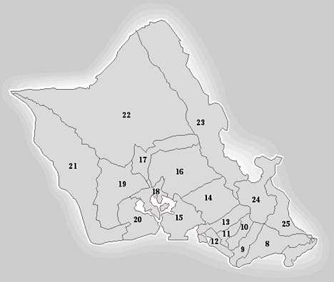 Oahu Senate districts