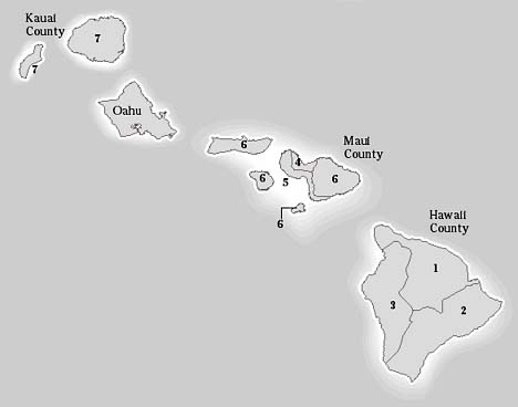 Neighbor island Senate districts