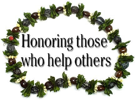 Honoring those who help others