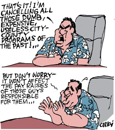 Corky's Hawaii cartoon