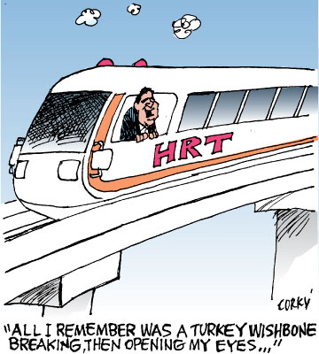 Corky's Hawaii cartoon