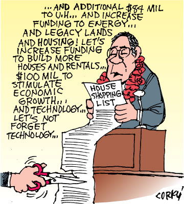 Corky's Hawaii cartoon