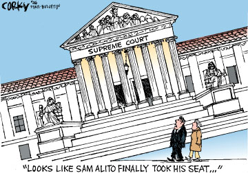 Corky's Editorial cartoon