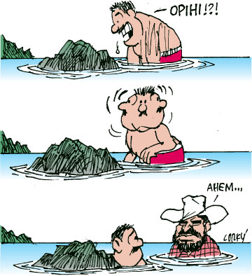 Corky's Hawaii cartoon