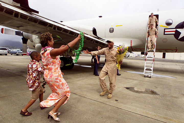  Justin, at Kaneohe Marine Base after returning home from deployment.