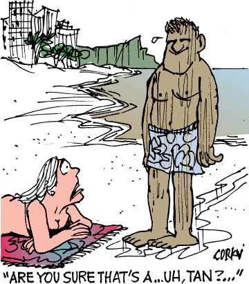 Corky's Hawaii cartoon