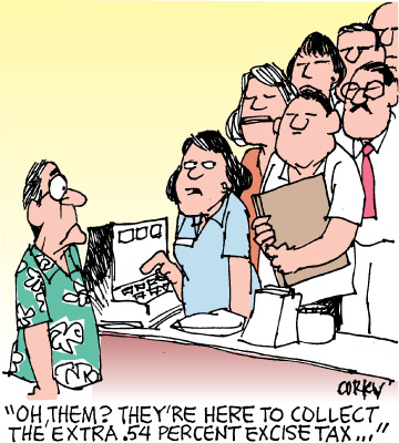 Corky's Hawaii cartoon