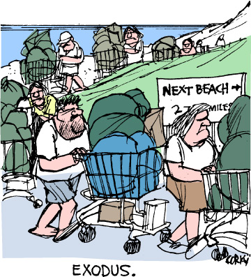 Corky's Hawaii cartoon