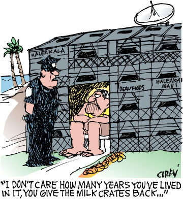 Corky's Hawaii cartoon