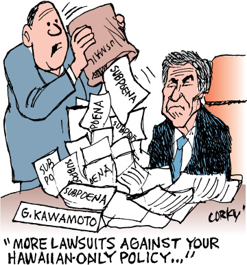 Corky's Hawaii cartoon