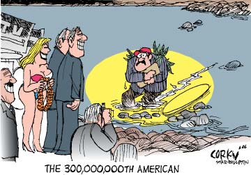 Corky's Editorial cartoon