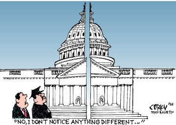 Corky's Editorial cartoon