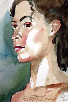 &quot;Portrait&quot; by <b>Ruth Laird</b> Pistor is a watercolor. - art2f