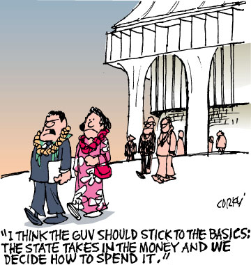Corky's Hawaii cartoon