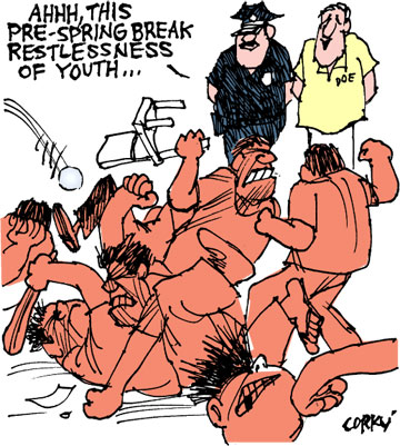 Corky's Hawaii cartoon