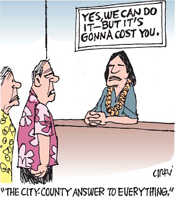 Corky's Hawaii cartoon