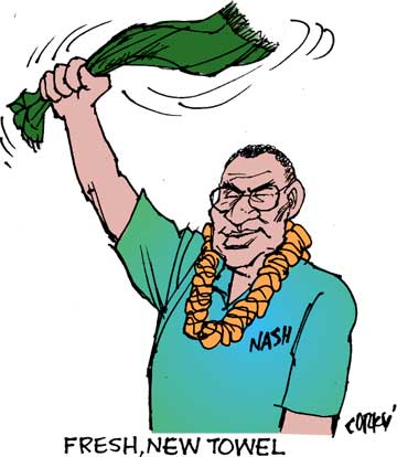 Corky's Hawaii cartoon