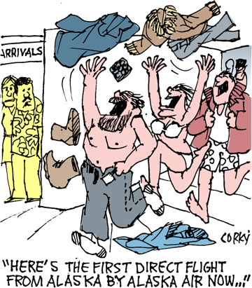 Corky's Hawaii cartoon