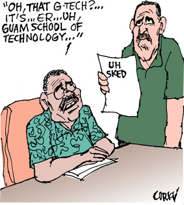 Corky's Hawaii cartoon