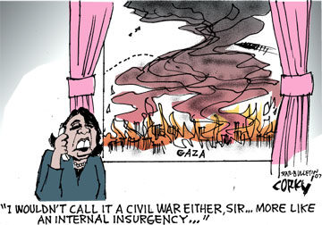 Corky's Editorial cartoon