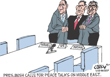 Corky's Editorial cartoon