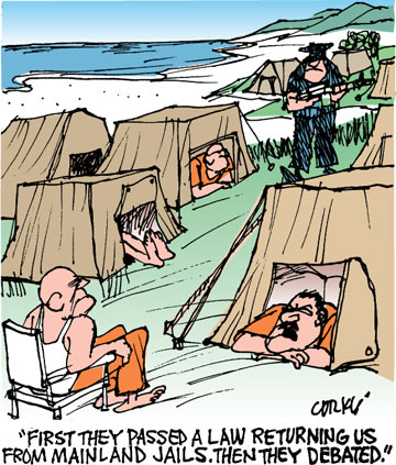 Corky's Hawaii cartoon