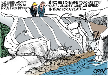 Corky's Editorial cartoon
