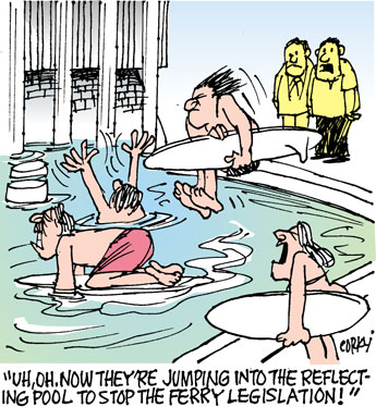 Corky's Hawaii cartoon