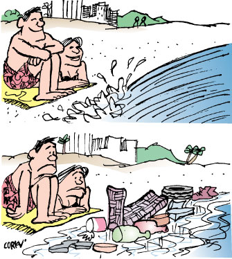 Corky's Hawaii cartoon