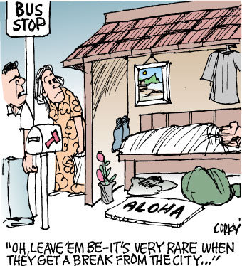 Corky's Hawaii cartoon