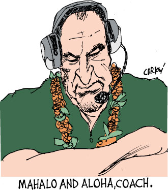 Corky's Hawaii cartoon