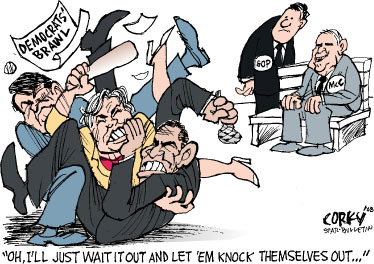 Corky's Editorial cartoon