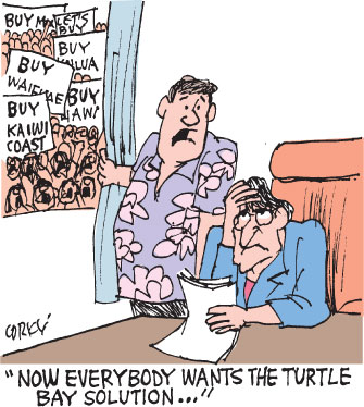 Corky's Hawaii cartoon