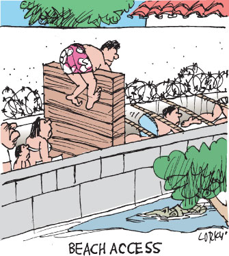 Corky's Hawaii cartoon