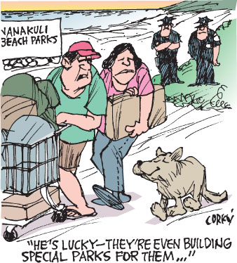 Corky's Hawaii cartoon